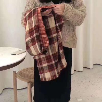 China Keep Warm Oversized Acrylic Wrap Shawls Best Square Premium Women Winter Autumn Tank Top Foldable Wrapping Scarves from Wuality for sale