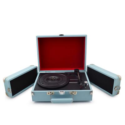 China Portable With Foldable Factory Supply Speakers Suitcase Phonograph Record Player 2019 Vinyl Player With Foldable Speakers for sale