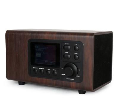 China BRAND NEW Home Radio Portable Wooden Digital Radio with DAB, BT, USB MP3 Play, Clock Alarm and TFT LCD for sale