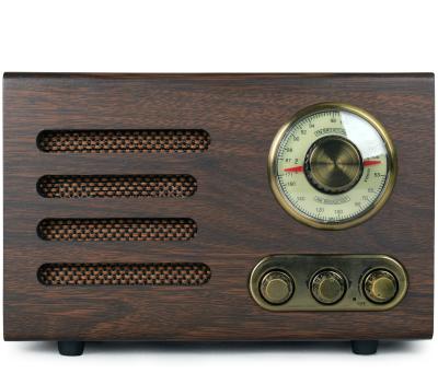 China Antique Wooden Analogue Radio With BRAND NEW BT 2019 BT Speaker Wireless Portable Antique Radio Design Vintage Wooden Radio for sale