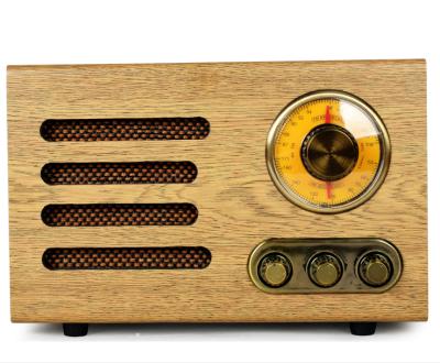 China 2019 Design 2019 Vintage BRAND NEW PORTABLE BT Speaker Portable Wireless FM Radio Antique Shape Wooden Radio for sale