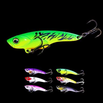 China 3D Metal Eye Artificial Bait Custom Logo Printing Best Selling 3.5-14g Three Hooks Freshwater Vacuum Fishing Lure for sale