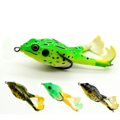 China ABS Painted Biomimetic Frog Floating Freshwater ABS Fishing Bait Lures Trolling Set for sale