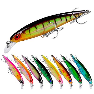 China Hot Selling Floating Bait 11cm 13.4g 3D ABS Plastic Minnow Eyes Hard Fishing Lure senuelos de pesca for sale