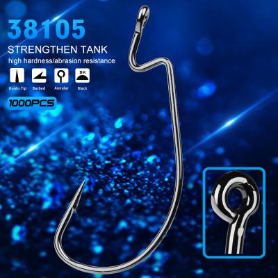 China Outdoor fishing activity 100 pcs per bag hook high quality metal anzuelos de pesca de hook crank hook for sale