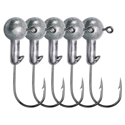 China Outdoor Fishing Activity 10 Pcs Per Bag High Quality Steel Freshwater Saltwater Lead Hooks for sale