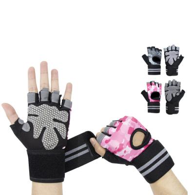 China Comfortable custom logo sports increasing cycling fishing unisex wrist protective gloves makers proquests for sale