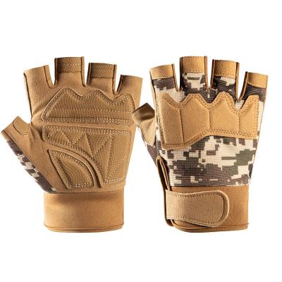 China Comfortable drop shipping custom logo gym sports fishing camouflage gloves military tactical proquests for sale