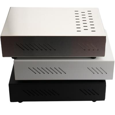 China Black/Silver/White Commercial Coffee Large Square Stainless Steel Square Rectngular Coffee Grind Box Drawer Sustainable Kick Box for sale