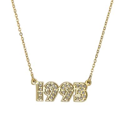 China FASHIONABLE Meaningful Dating Birth Year Year Anniversary Necklaces 1995-2005 for sale