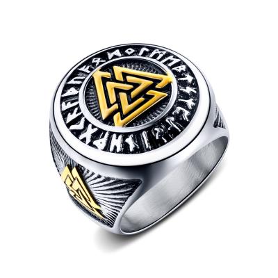 China Hot Selling Fashion Men Stainless Steel Ring Popular Eye-Catching Hiphop New Fantasy Cool Designer for sale