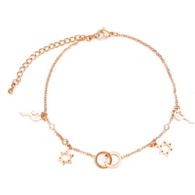 China Best Selling FASHIONABLE Crsft Fine Attractive Fashion 14k High Quality New Design Custom Anklet for sale