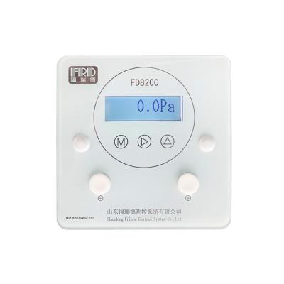 China Micro Glass Panel Digital Wind Air Pressure Differential Transmitter For Building Automation for sale