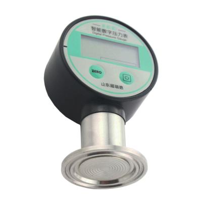 China High Quality Clamp Type Stainless Steel Food Pharmaceuticals Industry Digital Pressure Gauge for sale