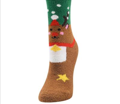 China Fuzzy Christmas Socks Christmas Day Gift Luxurious QUICK DRY Socks for sale