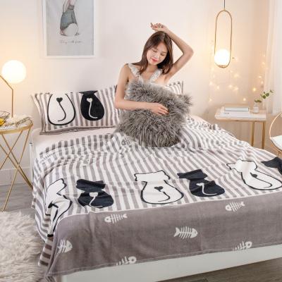 China 2019 New Design Waterproof Angora Blanket Kashmir Polyester Blanket Blanket for sale