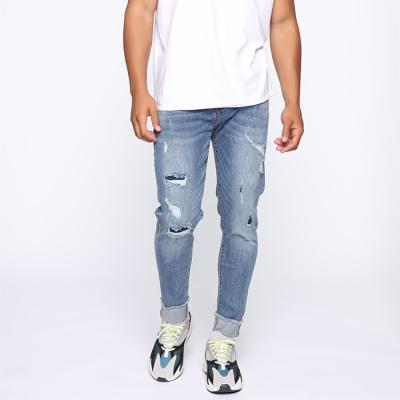 China mens jeans denim distressed skinny jeans stretch jeans for men for sale