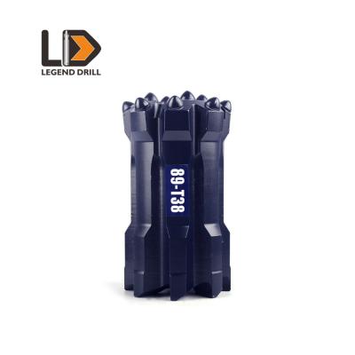 China Impact Resistance Top Hammer Drill Bits 89mm T38 For Borehole Drilling for sale