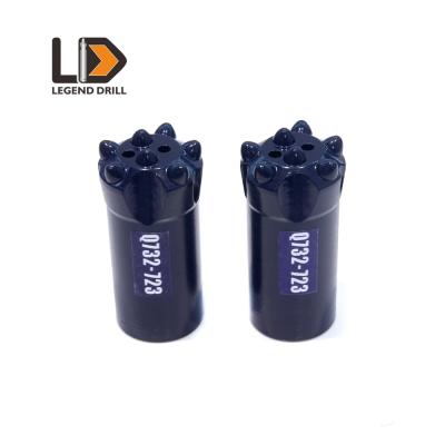 China Sandstone Taper Button Bit 42CrMo Alloy Steel With Tungsten Carbide Button for sale