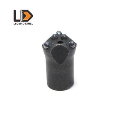 China High Hardness H22 Taper Button Bit For Limestone 4 / 7 Buttons 51mm For Granite for sale