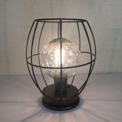 China Snokip Industrial Vintage Home Decoration LED Metal Table Light, Decorative Black Metal Iron Desk Light for sale