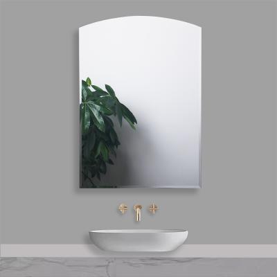 China Contemporary Made in China Style Simple Wholesale Makeup Contemporary Frameless Irregular Shaped Bath Mirrors Vanity Bathroom Wall Mirror for sale