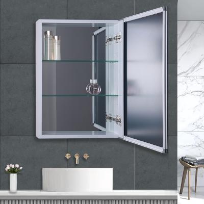 China Durable Hot Products Adjustable Shelves Stainless Steel Storage Vanity Cabinets For Bathroom European Style Mirrored Medicine Cabinet for sale