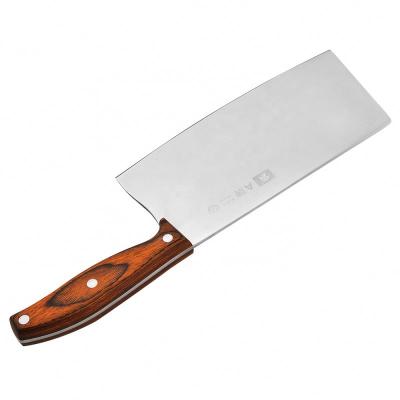 China Viable High Quality Professional Cleaver Knives Cleaver Stainless Steel Chef Knife Stainless Steel Kitchen Knife With Wood Handle for sale