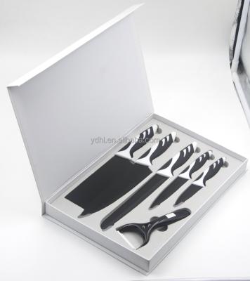 China 6PCS Metal Non-stick Knife Set in Gift Box for sale