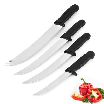 China Viable Hotel Western Steak Knife Set Household Border Universal Kitchen Knife Fruit Handle Plastic Steak Knife for sale