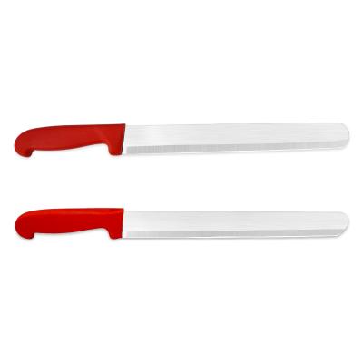 China Sustainable High Quality Long Cutting Knife Bread Knife With Color PP Handle for sale