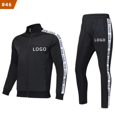 China Wholesale Custom Sports Fitness Latest Design Breathable Jogging Tracksuits Empty Fitness Sportswear Two Piece Sweatsuit For Men for sale