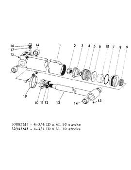 China +205946M1 TUBE, cylinder (Crowd, lift) Case parts 30YM, 30YC for sale