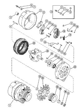 China 103808A1R REMAN-ALTERNATOR Case parts 3088, 6388, 3288, 6588, 6788, 9110, 3488, 9130, 6000, 3688, 3688HC, 1896, 6500, 5088, 5288, 5488, 2096, 7288, 7488 for sale