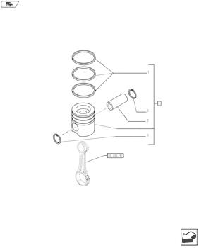 China 8097544 PISTON & RINGS KIT Case parts MAXXUM 110, PUMA 140, MAXXUM 120, F4HE9484M J100, MAXXUM 130, PUMA 155, PUMA 125 for sale