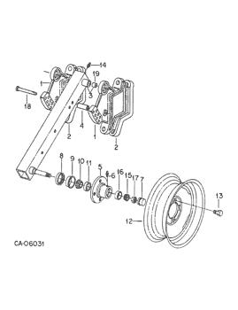 China 100213C1 HUB, wheel, for center section Case parts for sale