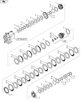 China 84159178 CLUTCH PLATE,173mm ID x 238mm OD x 2.85mm Thk Case parts MAGNUM 340, MAGNUM 250, MAGNUM 235, MAGNUM 280, MAGNUM 310, MAGNUM 380, MAGNUM 290, MAGNUM 260, MAGNUM 315 for sale