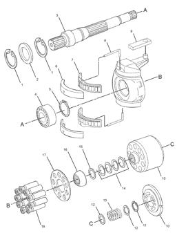 China 1261410 RETAINER-BALL Caterpillar parts 914G, 939C, 953C, 963C, D4C III, D5C III, IT14G, IT14G2, PF-290B, PS-150B, PS-150C, PS-200B, PS-360B, PS-360C for sale