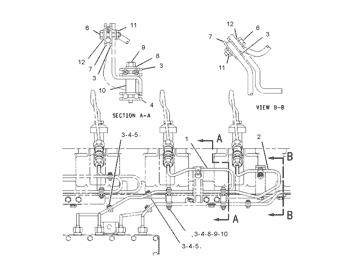 China 1917944 LINE AS-FUEL INJECTION Caterpillar parts 16G, 16H NA, 3406B, 3406C, 375, 375 L, 5080, 578, 583R, 587R, 621E, 621F, 623E, 623F, 627B, 627E, 627F, 814B, 824G, 825G, 826C, 826G, 980C, 980F, 980G, D350E, D400E, D8N, D8R, D8R II, HT400, PM-465, R... for sale