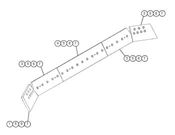 China 1122471 EDGE-CUTTING Caterpillar parts D10R, D8R, D8R II, D9R, D9T for sale