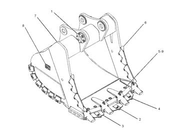 China 1359545 EDGE-SEGMENT Caterpillar parts 374D L, 374F L, 966G, 966G II, 966H, 966K, 966M XE, 972G, 972G II, 972H, 972K, 972M, 972M XE for sale