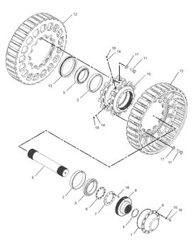 China 2N2188 CUP Caterpillar parts 30/30, 735, 740, 784B, 785, 785B, 789, 789B, 793, 793B, D346, D348, D350E II, D400E II, DEUCE for sale