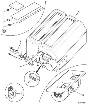 China 30/925926 Coil Heater JCB parts for sale