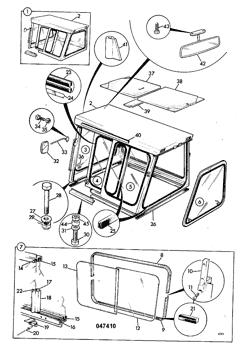 China 107/84200 Mirror JCB parts for sale