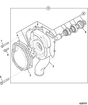 China 02/203061 Gear water pump JCB parts for sale