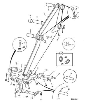 China 809/10038 Bush 30mm long JCB parts for sale