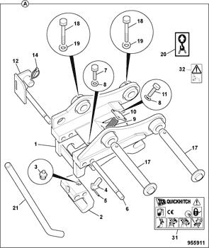 China 332/A5550 Decal no sling JCB parts for sale