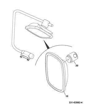 China 331/63982 Mirror Exterior JCB parts for sale