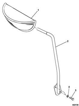 China 331/29629 Mirror Hemispherical JCB parts for sale