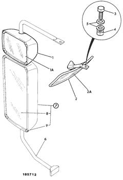 China 476/56601 Mirror glass JCB parts for sale